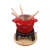 Import WZ 607 cast iron fondue set from China