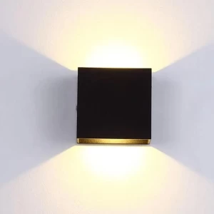 7W Wall Lamp Up and Down Aluminum Decorate Square LED Indoor Wall Light