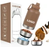 3 in 1 Type New Arrivals Outdoor Travel Walking Portable Pet Dog Water Bottle for Drinks