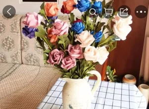 Artificial Plastic Vase Flower Basket