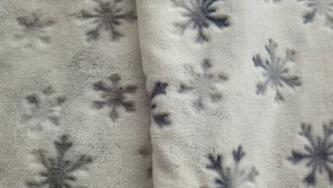Microfiber Printed 320GSM Minky Fleece Garment Home Textile Sofa Fabric