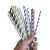 Import Customizable colors flexible eco-friendly disposable color flat mouth straight paper straws from China