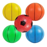 Tricolor ball PVC inflatable drawing lines children's sports basketball toy leather ball football olive pat ball Toy sp
