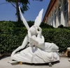 hand carved white color marble statues