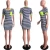 Import 07AF226 hot sale 2020 fashion stripe stitching pockets wholesale women casual mini summer dress from China