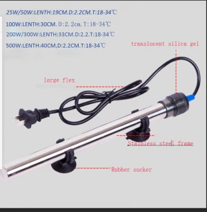 Heater Heating Rod for Aquarium  Fish Tank Temperature  Aquariums Accessories