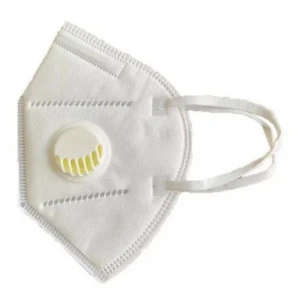 White Color 5ply N95 Protective Mask with Breathing Valve for Personal Breathing Protection