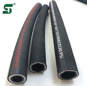 DIN 853 2SN Steel Wire Braided Hydraulic Rubber Hose