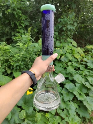 17 inch 1260g Thick glass beaker bong