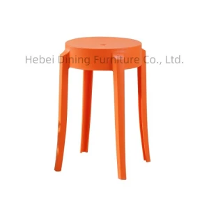 Good Quality Full Plastic Dining Chair Backless For Home Restaurant Hotel