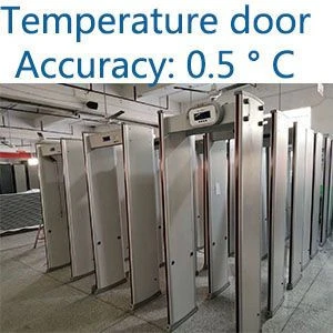 Temperature measuring door