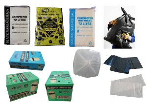Black Garbage Bags With Easy Dispensing Pack