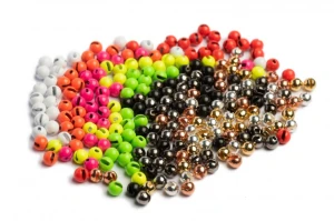 TUNSTENMAN 1000pc 2.0-6.4mm Fly Tying Tungsten Beads Four Colors Fly Tying Material Fishing Accessory