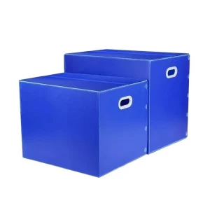 Reusable PP Corrugated Plastic Turnover Box, Waterproof Hollow Board Storage Box for Logistics Packaging
