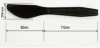 Disposable Black Plastic Knife PS Food Grade Knife