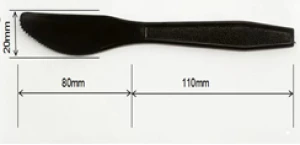 Disposable Black Plastic Knife PP Food Grade Knife