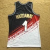 1# high quality embroidery basketball jersey mesh breathable with numbers basketbol formasi black red and white