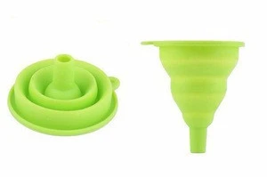 100% Food Grade Silicone separating small water bottle oil funnel