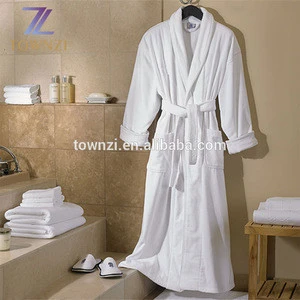 100% Genuine Turkish Cotton Ultra Soft Bamboo Spa Kimono Collar Five Star Hotel Bath Robe