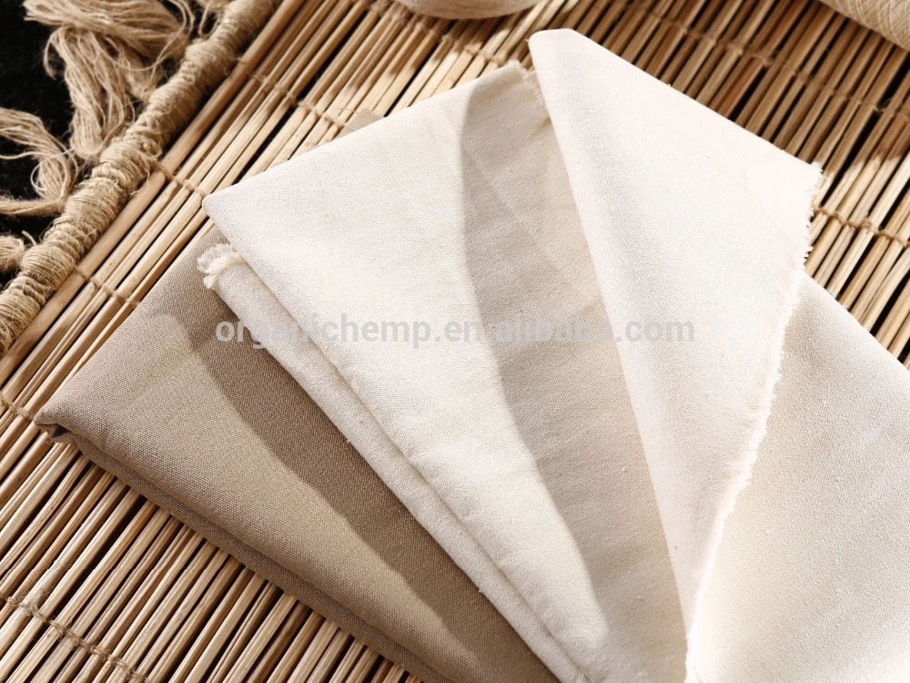 100% Hemp Plain Fabric for garments and bedding