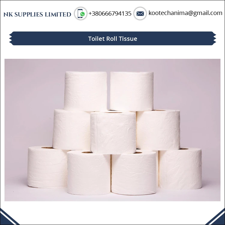 100% Quality Commitment Virgin Wood Pulp Material Toilet Tissue Paper Roll