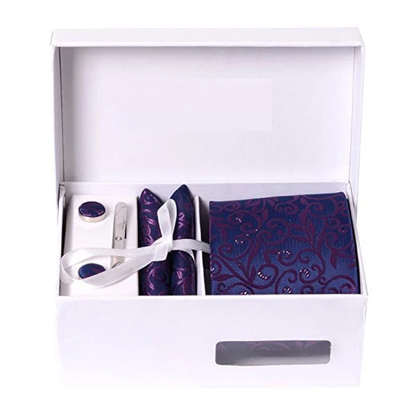 100% silk fabric neck tie with gift box set