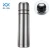 Import 1000ml hot sale double walls stainless steel vacuum insulated bullet flask thermos flask with two cups two lids two caps from China