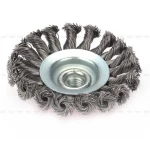 115 mm knotted bevel brush, use for metal or stainless steel , polishing wire wheel brush