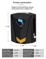 12v 150psi automatic digital car tire inflator pump/car air compressor/tyre inflators