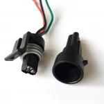 1.5mm 3 pin car auto waterproof automotive wire harness with oil Fuel Pressure Sensor Connector plug 12110192 12065287 12078090