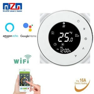 16A-6000-WiFi Type The BetterCustom LOGO wifi touch screen thermostat for floor heating system eco tuya electrical