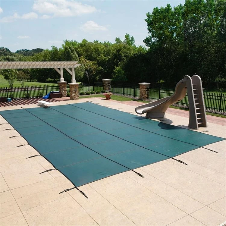 16FT X 32FT Mesh safety pool cover factory, 96% Sun Shade mesh safety Swimming Pool cover