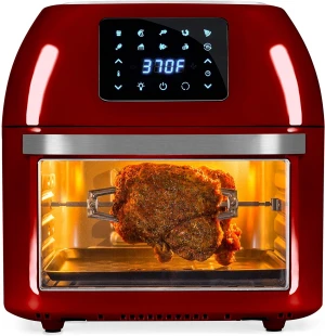 1800W 10-in-1 Family Size Air Fryer Countertop Oven, Rotisserie, air fryer, Dehydrator w/Digital LED Display air toaster oven
