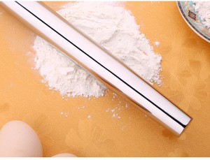 18/8 Stainless Steel French Rolling Pin, Metal Rolling Pin food grade