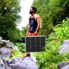18V 100W Foldable Solar Power with 12V 10A Charge Controller