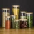 Import 1300ml  high quality decorative storage container spice jar straight sided glass jar with bamboo lid from China