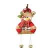 1pcs Christmas Decorations Plaid Cloth Hanging Bells Pendant Tree Cartoon Ornaments Children&#39;s Gifts