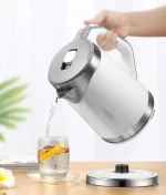 2 Large Capacity 304 Stainless Steel Electric Kettle Hotel And Household Portable Electric Kettle Electronic Coffee Tea Kettle