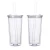 Import 20 oz Double Wall Plastic Tumbler Lid And Straw, Reusable Plastic Tumbler Bubble Tea Cup With Lid and Straw from China