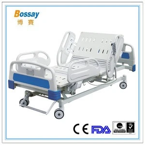 2016 Best sale!Hospital equipment Five Functions ICU Electric Hospital Bed