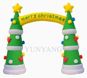 2016 cheap inflatable christmas tree arch,christmas decoration supplies type and outdoor christmas