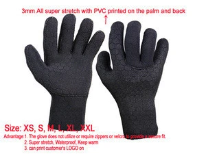 2017 3mm stretch diving gloves made in china