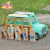 Import 2018 Cheap kid&#039;s car toy,mini different colors wooden car W04A341 from China
