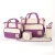 Import 2018 low MOQ factory price hot selling 5 set diaper bag tote bag for outdoor from China