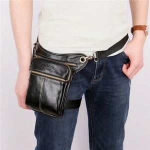 2019 China New Product Black Multifunction Shoulder Waist Bag With VICUNA POLO Brand Logo