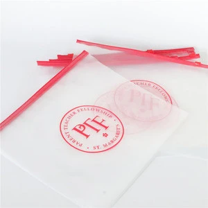 2019 Customize waterproof frosted pvc slider plastic bag with zip lock