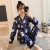 Import 2019 Mew Comfortable Sleep Long-sleeved Silk Print Breathable Pajamas Home Clothes Pajamas Set Women from China