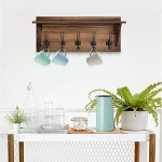 2020 Creative coat rack metal hook wooden coat hanger rack