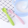 2020 Hot Sale Bpa Free Custom Infant Spoon Silicone Spoon Set