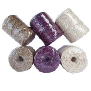 2020 hot selling colored twisted craft rope  jute rope jute twine and waxed hemp twine cord